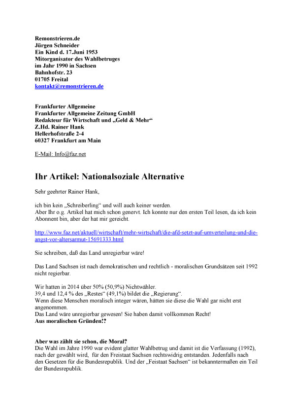 Remonstration Draft Remonstrieren Beispiele _ Remonstration – ELTOE